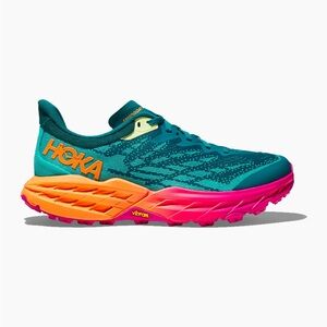 HOKA Women's Vibrant Running Shoes - Teal and Orange